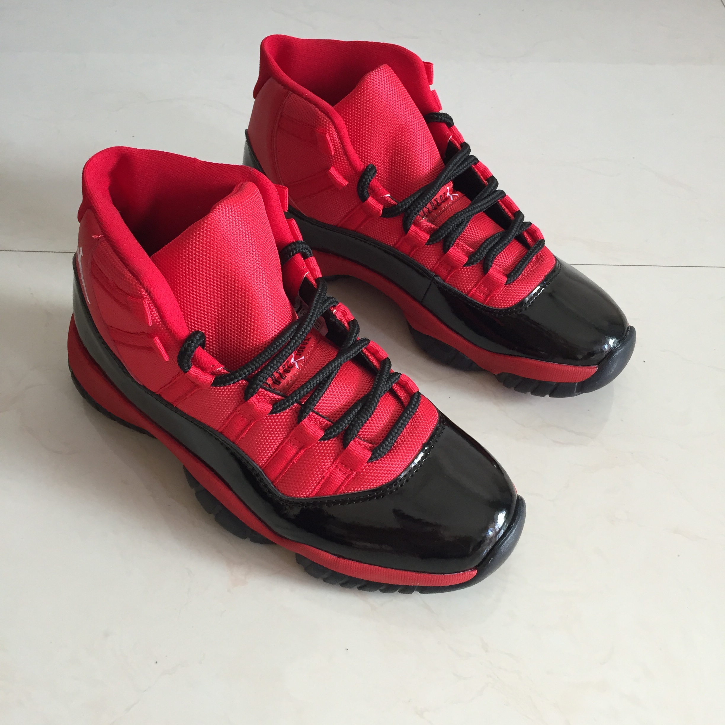 New Air Jordan 11 Retro Red Black - Click Image to Close